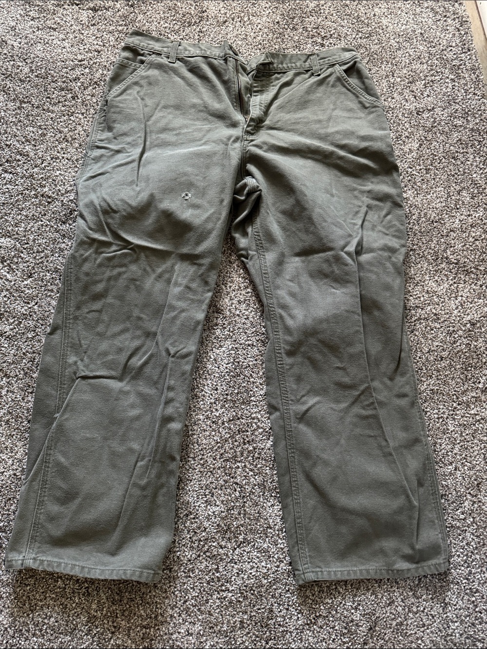 Carhartt Men's Olive Green Casual Pants